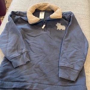 Carter’s 3/4 zip sweatshirt with bear detail